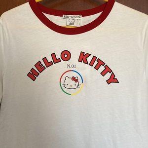 Hello Kitty Zara Ringer Tee NWT size M